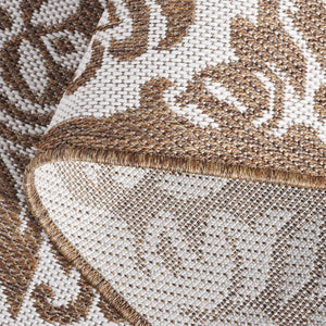 Safavieh Msr Elegant Damask Area Rug - Luxurious Indoor/Outdoor Décor For Timeless Sophistication And Style Cream ,Beige Polypropylene Msr135c-5