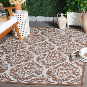Safavieh Msr Elegant Damask Area Rug - Luxurious Indoor/Outdoor Décor For Timeless Sophistication And Style Cream ,Beige Polypropylene Msr135c-5