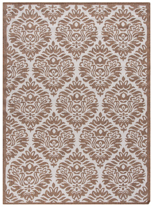 Safavieh Msr Elegant Damask Area Rug - Luxurious Indoor/Outdoor Décor For Timeless Sophistication And Style Cream ,Beige Polypropylene Msr135c-5