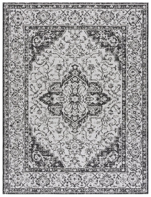 Safavieh Msr Timeless Elegance Area Rug - Durable, Stylish Design For Indoor & Outdoor Spaces, Oeko-tex Certified Light Grey ,Charcoal Polypropylene Msr137a-6