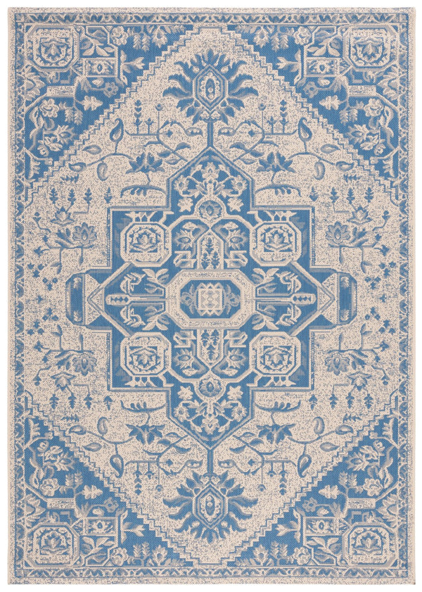 Safavieh Msr Timeless Elegance Area Rug - Luxurious Blue & Cream Design For Indoor/Outdoor Sophistication Blue ,Creme Polypropylene Msr138m-2pc