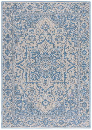Safavieh Msr Timeless Elegance Area Rug - Luxurious Power-loomed Design, Oeko-tex Certified For Style & Durability Cream ,Blue Polypropylene Msr139n-2pc