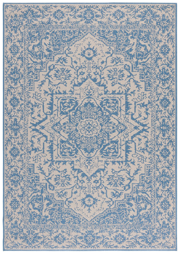 Safavieh Msr Timeless Elegance Area Rug - Luxurious Power-loomed Design, Oeko-tex Certified For Style & Durability Cream ,Blue Polypropylene Msr139n-2pc