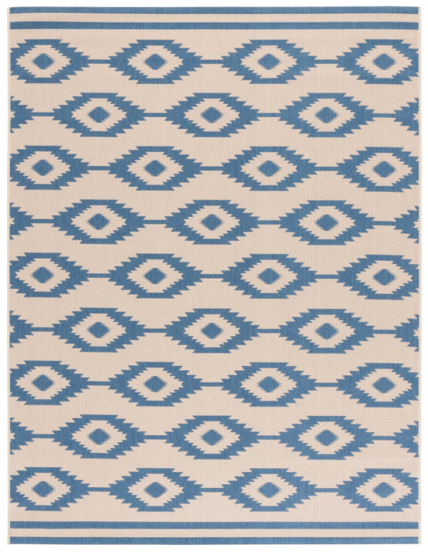 Safavieh Msr Elegant Geometric Area Rug - Durable, Weather-resistant Design For Indoor & Outdoor Spaces Blue ,Creme Polypropylene Msr171m-2pc