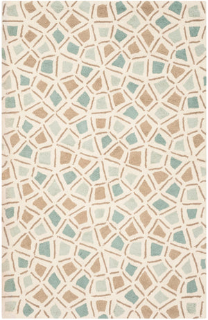 Safavieh Msr Exquisite Area Rug In Serene Blue With Elegant Geometric Mosaic Design For Stylish Interiors Milk Pail Blue Cotton Pile Msr1732c-3
