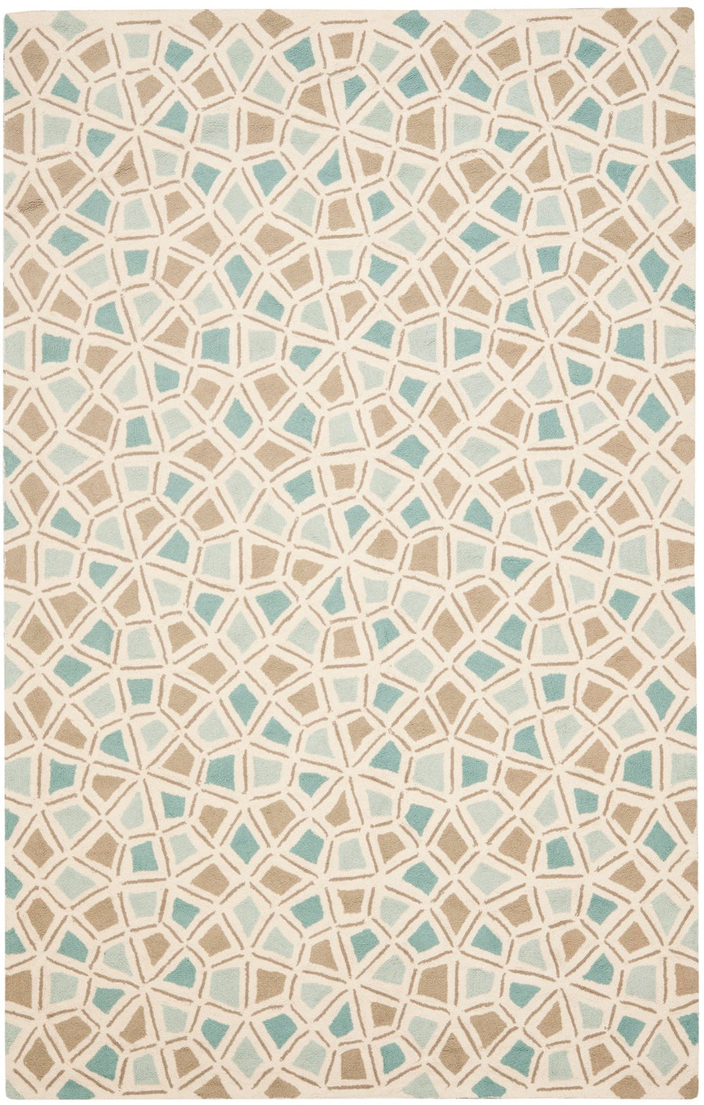 Safavieh Msr Exquisite Area Rug In Serene Blue With Elegant Geometric Mosaic Design For Stylish Interiors Milk Pail Blue Cotton Pile Msr1732c-3