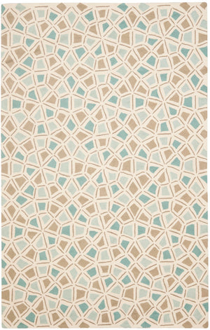 Safavieh Msr Exquisite Area Rug In Serene Blue With Elegant Geometric Mosaic Design For Stylish Interiors Milk Pail Blue Cotton Pile Msr1732c-3