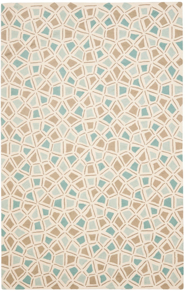 Safavieh Msr Exquisite Area Rug In Serene Blue With Elegant Geometric Mosaic Design For Stylish Interiors Milk Pail Blue Cotton Pile Msr1732c-3