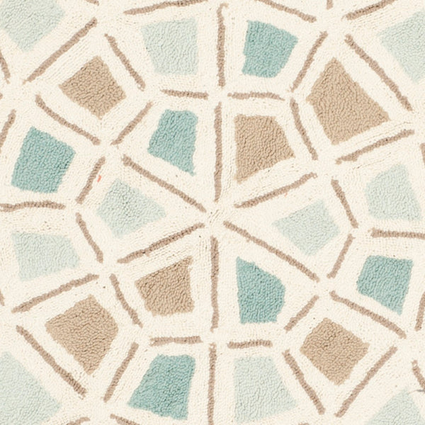 Safavieh Msr Exquisite Area Rug In Serene Blue With Elegant Geometric Mosaic Design For Stylish Interiors Milk Pail Blue Cotton Pile Msr1732c-3