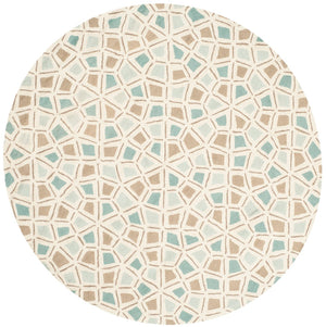 Safavieh Msr Exquisite Area Rug In Serene Blue With Elegant Geometric Mosaic Design For Stylish Interiors Milk Pail Blue Cotton Pile Msr1732c-3