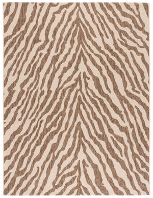 Safavieh Msr Area Rug - Elegant Organic Zebra-stripe Design In Timeless Cream And Beige For Indoor/Outdoor Use Cream ,Beige Polypropylene Msr182a-6