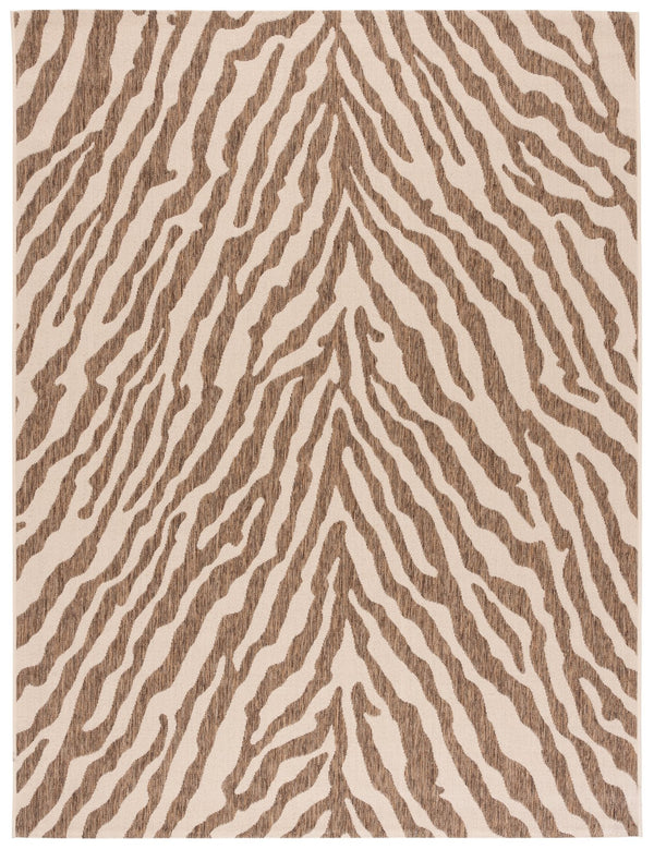 Safavieh Msr Area Rug - Elegant Organic Zebra-stripe Design In Timeless Cream And Beige For Indoor/Outdoor Use Cream ,Beige Polypropylene Msr182a-6