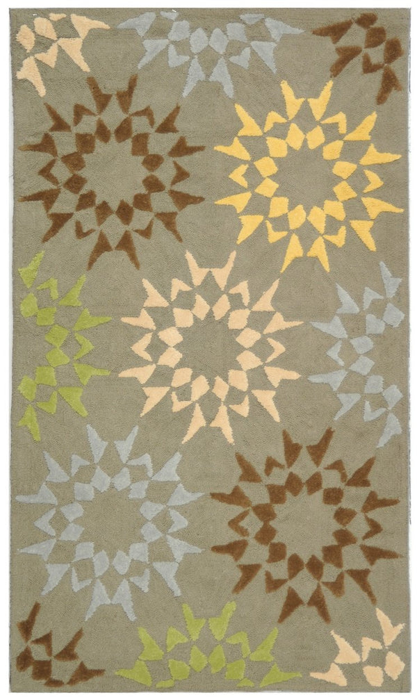 Safavieh Ms Exquisite Cotton Pile Accent Rug - Elegant Floral Motifs In Calming Hues For Timeless Decor Pebble ,Grey Cotton Pile Msr1843f-3