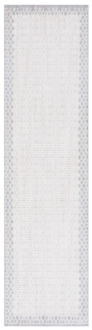 Safavieh Msr1904 Serenity Power Loomed Modern Rug Ivory / Grey 2'-2" x 8'