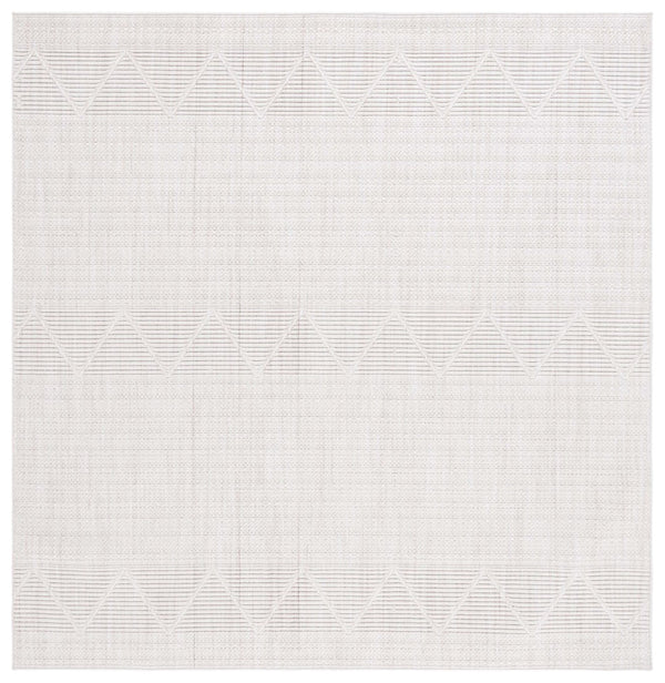 Safavieh Msr1906 Serenity Power Loomed Modern Rug Ivory 6'-7" x 6'-7" Square