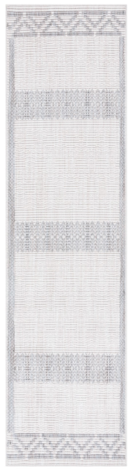 Safavieh Msr1908 Serenity Power Loomed Modern Rug Ivory / Grey 2'-2" x 8'