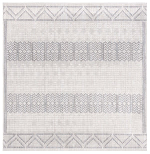 Safavieh Msr1908 Serenity Power Loomed Modern Rug Ivory / Grey 6'-7" x 6'-7" Square