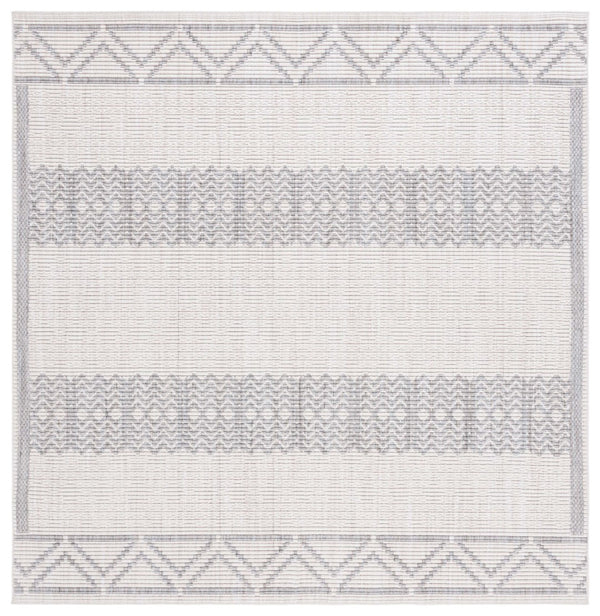 Safavieh Msr1908 Serenity Power Loomed Modern Rug Ivory / Grey 6'-7" x 6'-7" Square