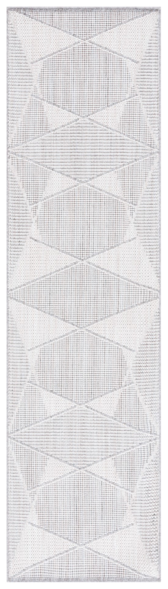 Safavieh Msr1910 Serenity Power Loomed Modern Rug Grey / Ivory 2'-2" x 8'