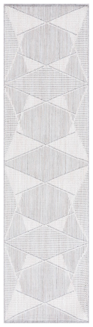 Safavieh Msr1910 Serenity Power Loomed Modern Rug Grey / Ivory 2'-2" x 8'