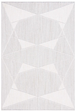 Safavieh Msr1910 Serenity Power Loomed Modern Rug Grey / Ivory 5'-3" x 7'-6"