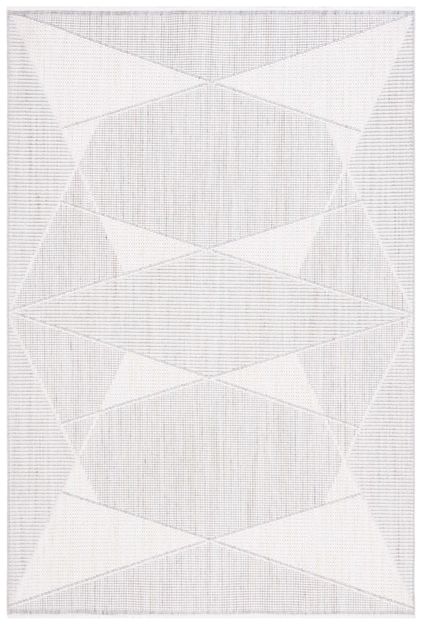 Safavieh Msr1910 Serenity Power Loomed Modern Rug Grey / Ivory 5'-3" x 7'-6"