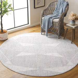 Safavieh Msr1910 Serenity Power Loomed Polyester Modern Rug Grey / Ivory MSR1910F-7R