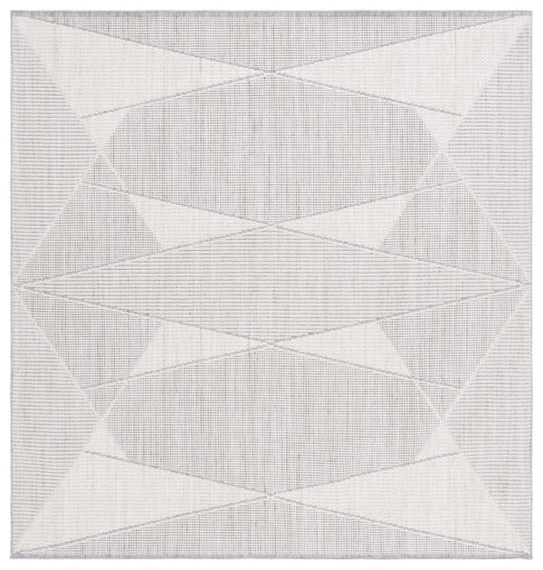 Safavieh Msr1910 Serenity Power Loomed Modern Rug Grey / Ivory 6'-7" x 6'-7" Square