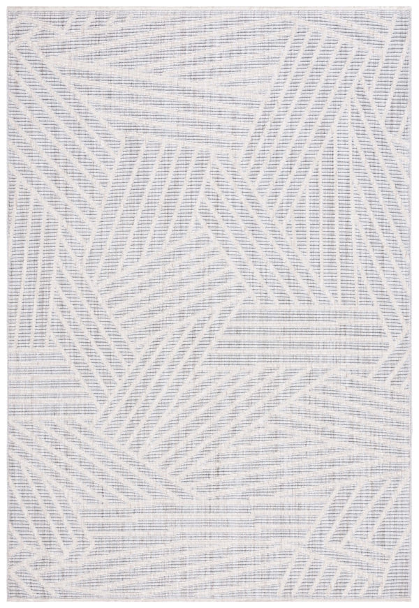 Safavieh Msr1912 Serenity Power Loomed Modern Rug Grey / Ivory 5'-3" x 7'-6"