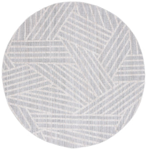 Safavieh Msr1912 Serenity Power Loomed Modern Rug Grey / Ivory 6'-7" x 6'-7" Round