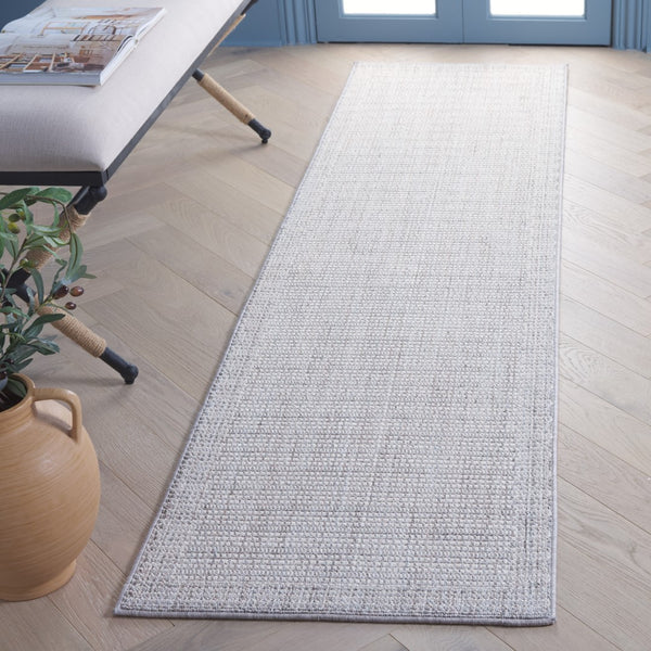 Safavieh Msr1918 Serenity Power Loomed Modern Rug Grey / Ivory 2'-2" x 8'
