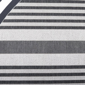 Safavieh Msr Indoor/Outdoor Area Rug - Stylish Striped Design In Sophisticated Grey Tones For Any Space Light Grey ,Charcoal Polypropylene Msr222f-5