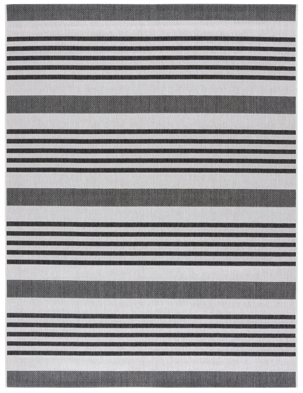 Safavieh Msr Indoor/Outdoor Area Rug - Stylish Striped Design In Sophisticated Grey Tones For Any Space Light Grey ,Charcoal Polypropylene Msr222f-5