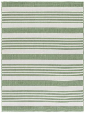 Safavieh Msr Indoor/Outdoor Area Rug - Stylish Striped Design In Sophisticated Grey Tones For Any Space Cream ,Olive Polypropylene Msr222v-6