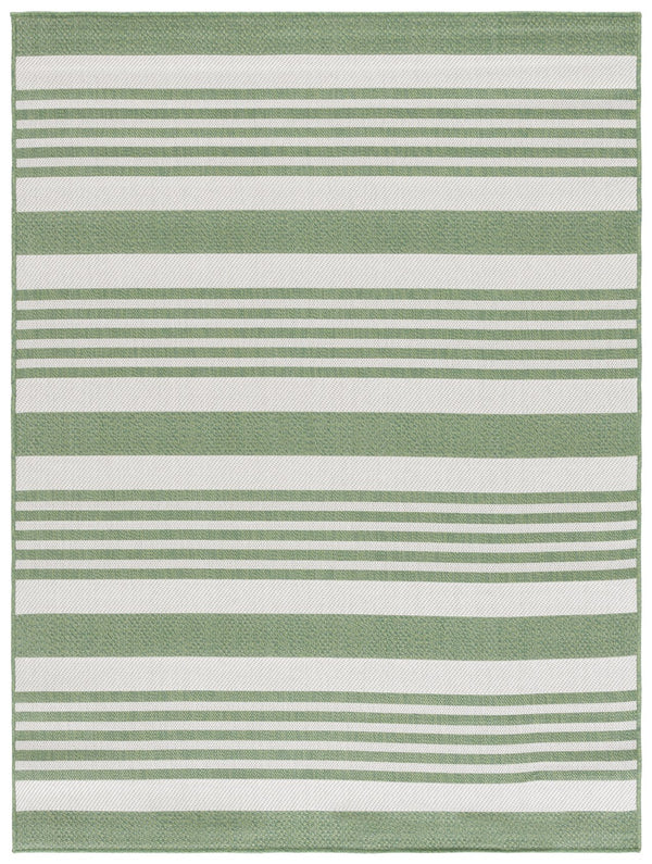 Safavieh Msr Indoor/Outdoor Area Rug - Stylish Striped Design In Sophisticated Grey Tones For Any Space Cream ,Olive Polypropylene Msr222v-6