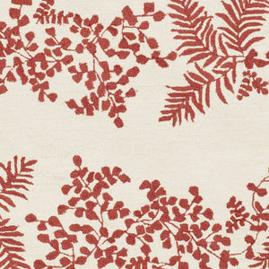 Safavieh Ms Fern Row Red Dahlia Round Wool Pile Area Rug - Luxurious 6' X 6' Design For Timeless Elegance Red ,Dahlia Wool Pile Msr2321b-6r