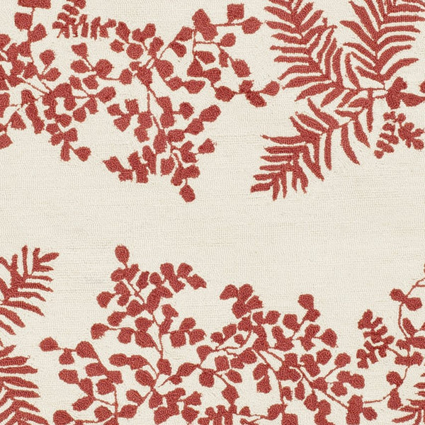 Safavieh Ms Fern Row Red Dahlia Round Wool Pile Area Rug - Luxurious 6' X 6' Design For Timeless Elegance Red ,Dahlia Wool Pile Msr2321b-6r