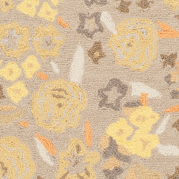 Safavieh Ms Watercolor Garden Wool Pile Area Rug - Artisanal Charm Meets Contemporary Elegance For Your Home Nutshell Wool Pile Msr2325c-4r