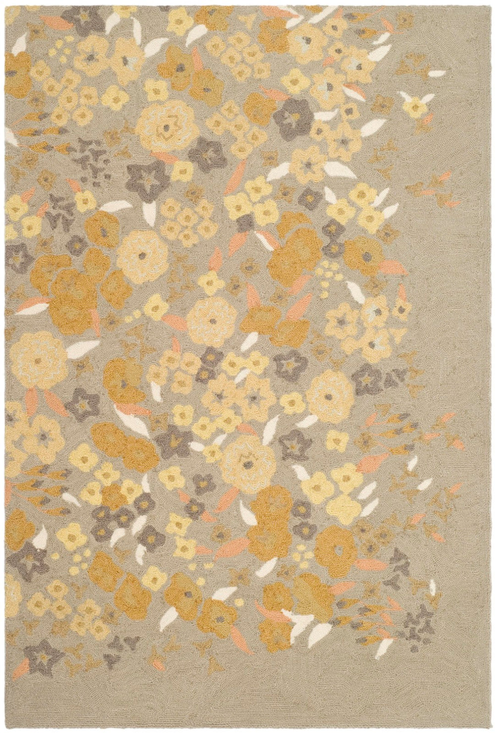 Safavieh Ms Watercolor Garden Wool Pile Area Rug - Artisanal Charm Meets Contemporary Elegance For Your Home Nutshell Wool Pile Msr2325c-4r
