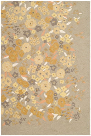 Safavieh Ms Watercolor Garden Wool Pile Area Rug - Artisanal Charm Meets Contemporary Elegance For Your Home Nutshell Wool Pile Msr2325c-4r