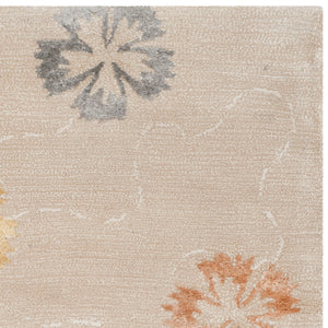 Safavieh Ms Artisan Area Rug In Blush Beige - Luxurious Floral Design For Elegant Home Décor, 2' 6" X 4' 3" Blush ,Beige 50% Viscos,50% Wool Msr3267a-3