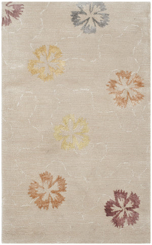 Safavieh Ms Artisan Area Rug In Blush Beige - Luxurious Floral Design For Elegant Home Décor, 2' 6" X 4' 3" Blush ,Beige 50% Viscos,50% Wool Msr3267a-3