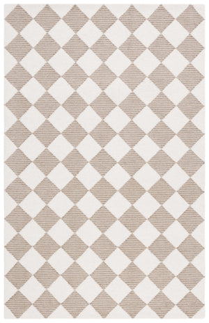 Safavieh Msr Hand Tufted Geometric Wool Cotton Area Rug - Elegant Design For Timeless Home Decor Style Natural ,Beige 85% Wool And 15% Cotton With Latex Msr3362b-2