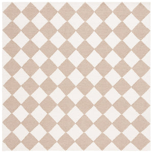 Safavieh Msr Hand Tufted Geometric Wool Cotton Area Rug - Elegant Design For Timeless Home Decor Style Natural ,Beige 85% Wool And 15% Cotton With Latex Msr3362b-2