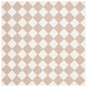 Safavieh Msr Hand-tufted Geometric Rug - Soft Wool Blend, Elegant Design For Hallways And Living Spaces Natural ,Beige 85% Wool And 15% Cotton With Latex Msr3362b-210