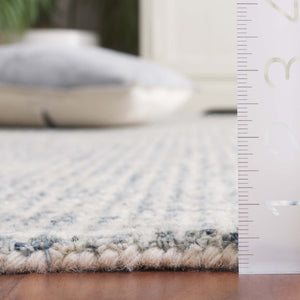 Safavieh Martha Stewart Hand-tufted Area Rug In Elegant Grey & Ivory - Artisan Crafted For Your Home Decor Blue ,Ivory 80% Wool 20% Cotton Msr3366m-4