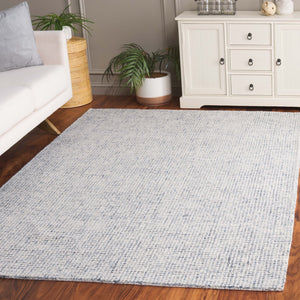 Safavieh Martha Stewart Hand-tufted Area Rug In Elegant Grey & Ivory - Artisan Crafted For Your Home Decor Blue ,Ivory 80% Wool 20% Cotton Msr3366m-4