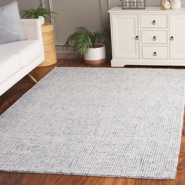 Safavieh Martha Stewart Hand-tufted Area Rug In Elegant Grey & Ivory - Artisan Crafted For Your Home Decor Blue ,Ivory 80% Wool 20% Cotton Msr3366m-4