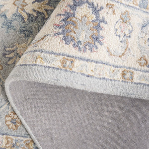 Safavieh Martha Handcrafted Area Rug - Elegant Floral And Geometric Design For Timeless Home Décor Upgrade Grey ,Ivory 80% Wool 20% Cotton Msr3367f-6r