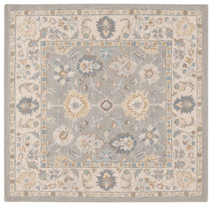Safavieh Martha Handcrafted Area Rug - Elegant Floral And Geometric Design For Timeless Home Décor Upgrade Grey ,Ivory 80% Wool 20% Cotton Msr3367f-6r